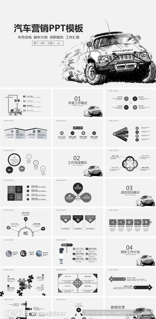 汽车行业品牌营销策划PPT模板