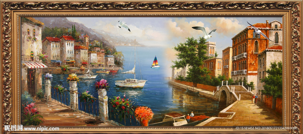欧式风景油画