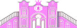 粉色城堡婚礼背景