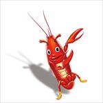 卡通龙虾