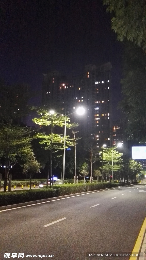 城市夜景 马路夜景