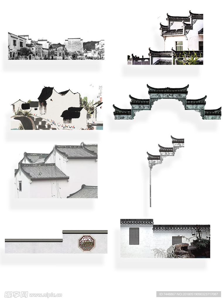 徽派建筑 江南水乡 中国 江南