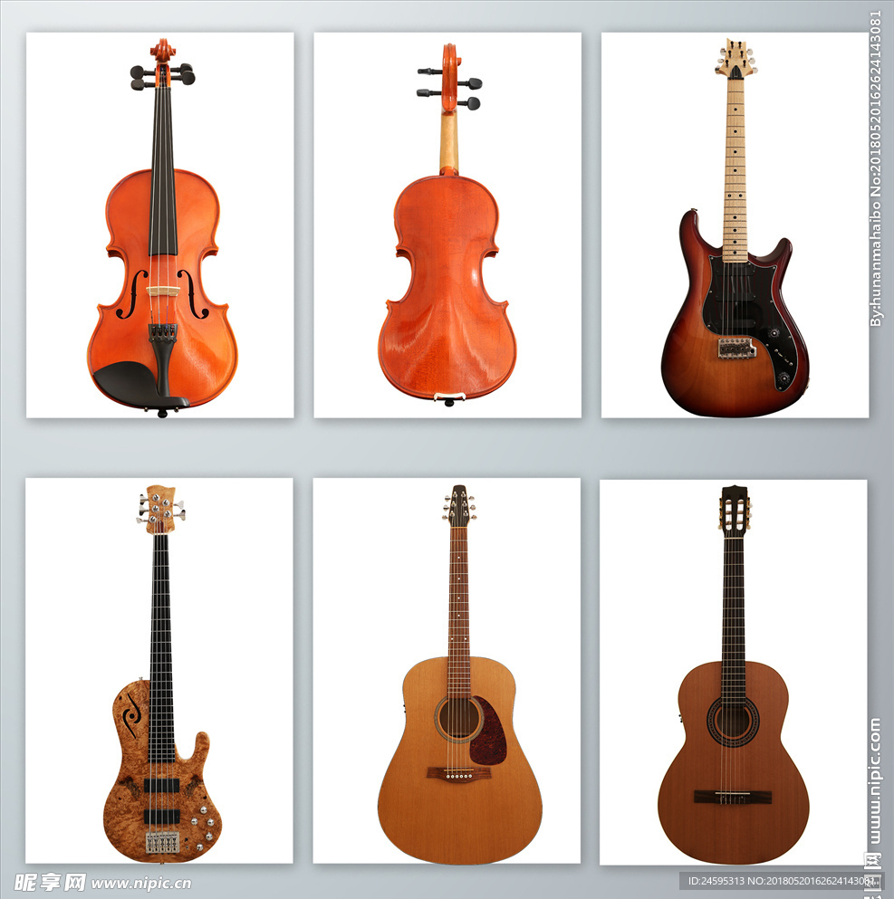 大提琴吉他流行乐器PNG素材