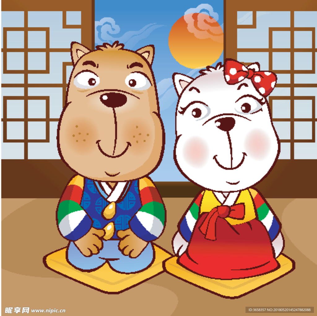 韩国卡通插画