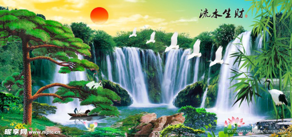 山水古画