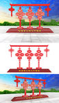 中国结雕塑