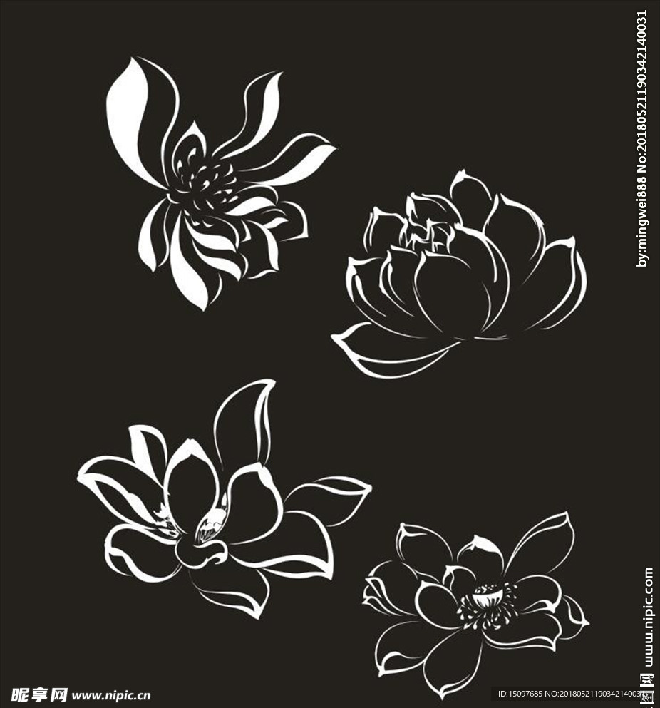 莲花矢量