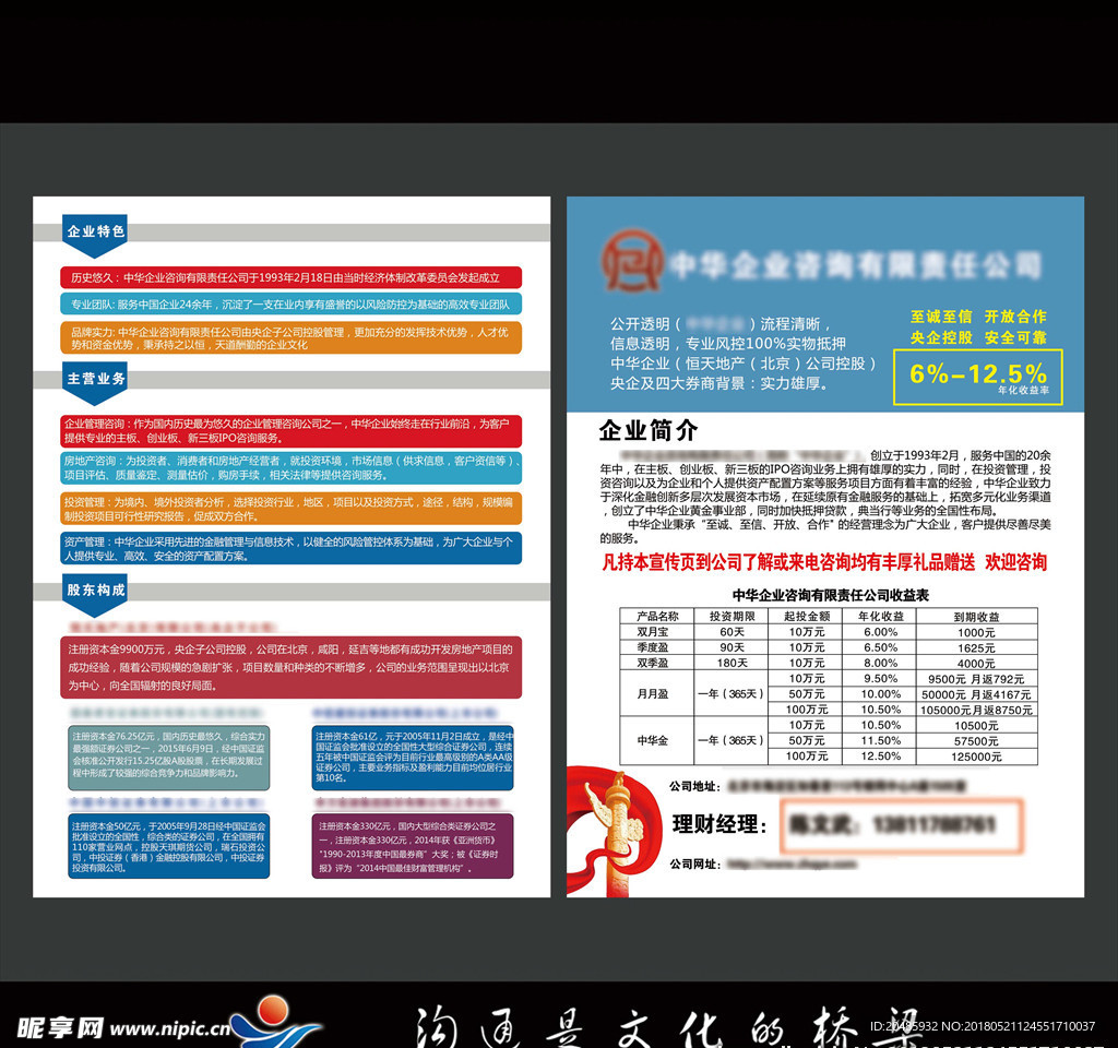 企业咨询彩页