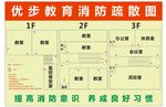 优步教育机构消防疏散示意图