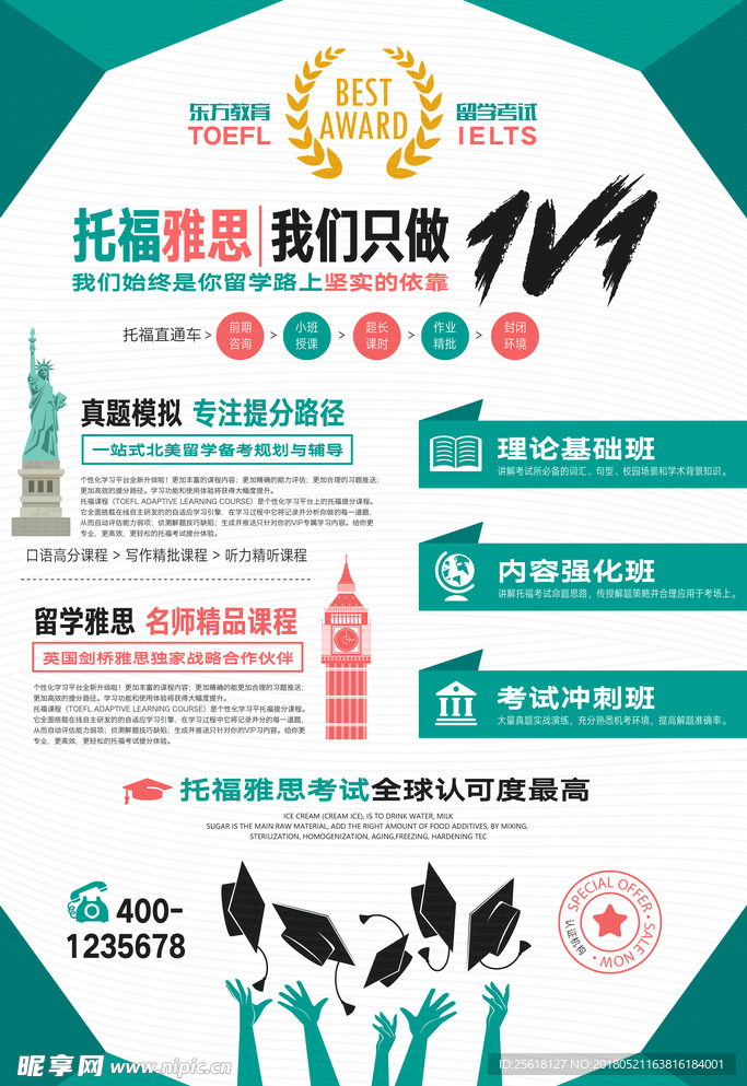 托福雅思海报
