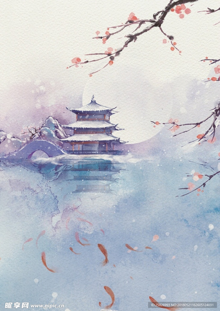 中国风水彩画