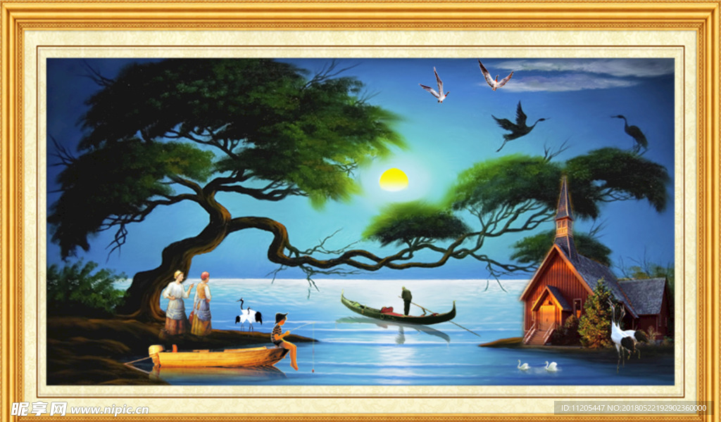 山水古画