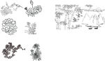 花卉矢量简笔画