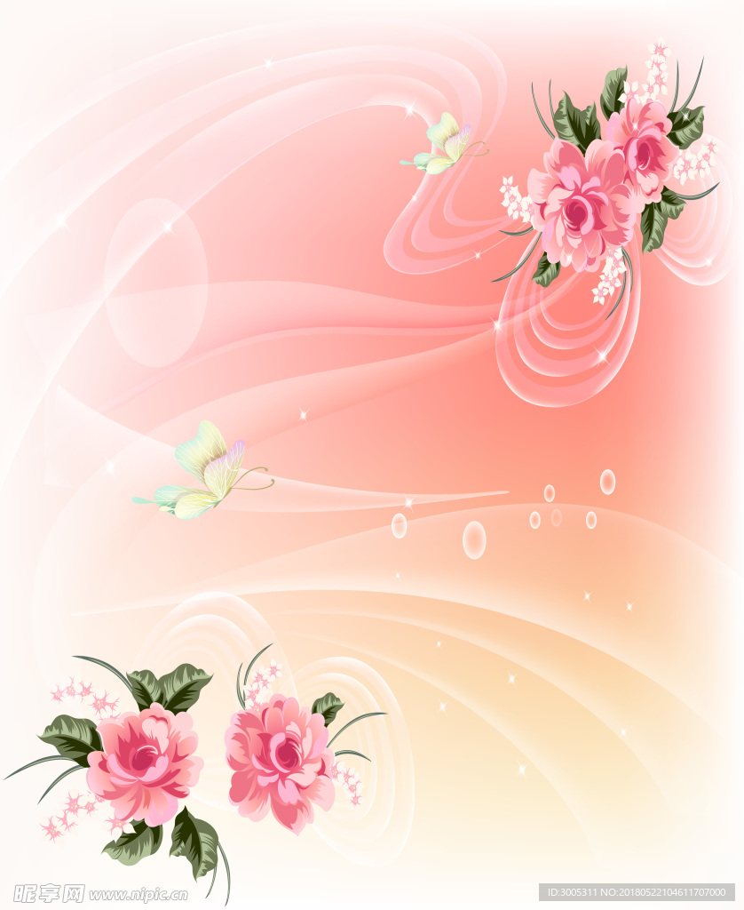牡丹花 移门设计
