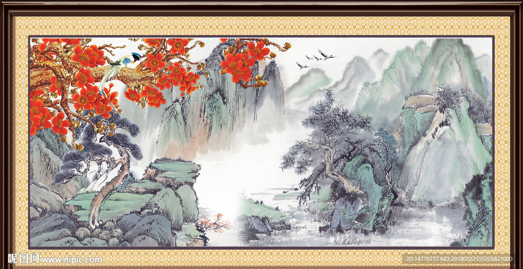 国画梅花