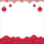 中国风祥云灯笼