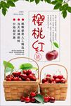 车厘子樱桃推广促销海报图片下载
