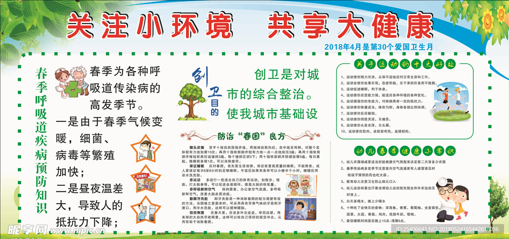 环境健康展板