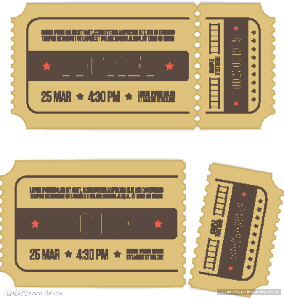 TICKET门票入场券