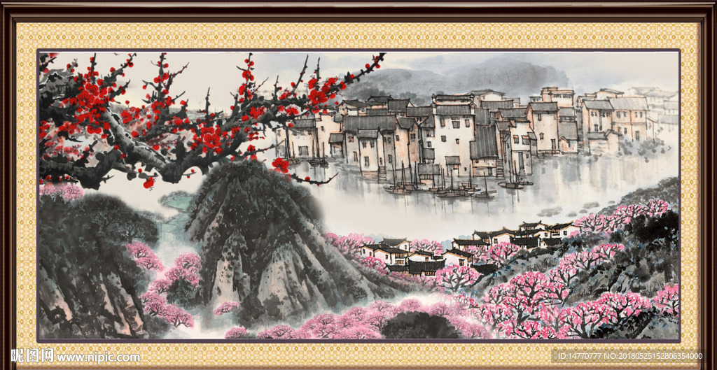 国画梅花