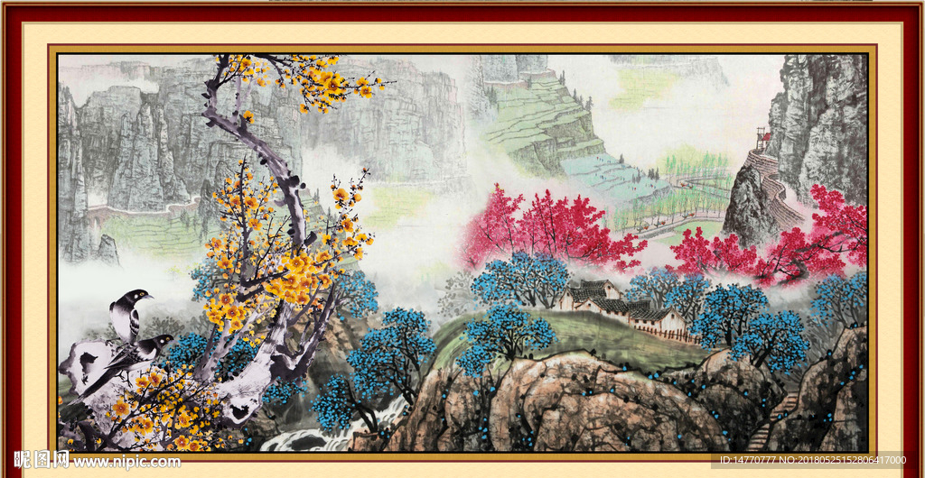 国画梅花