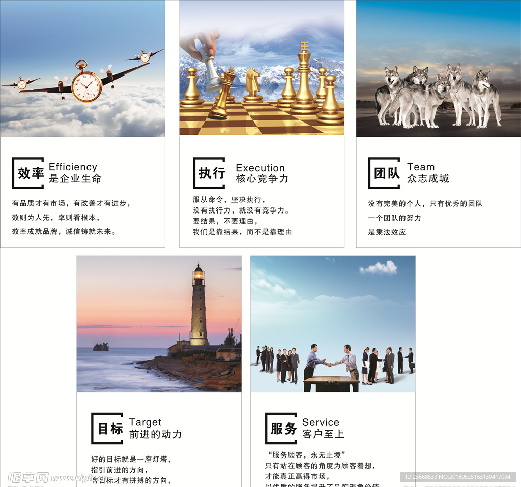公司标语海报展板