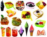 各种汉堡 蛋糕 饮品图