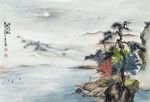 国画传统山水画刘俊良中国风国画
