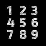 银色数字
