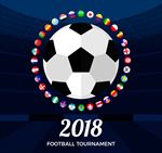 2018世界杯足球赛海报