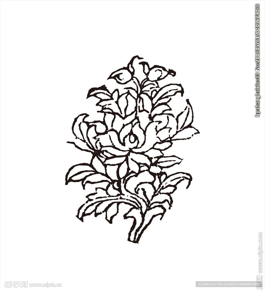 钢笔画欧式画面