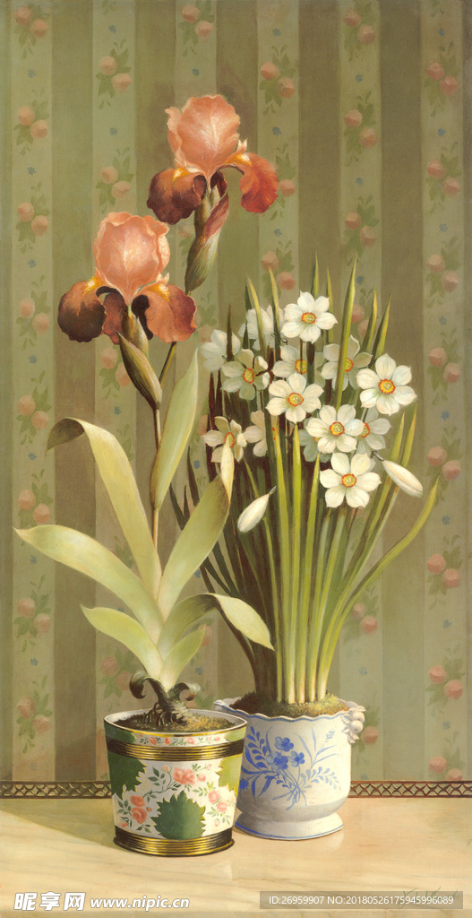 油画花