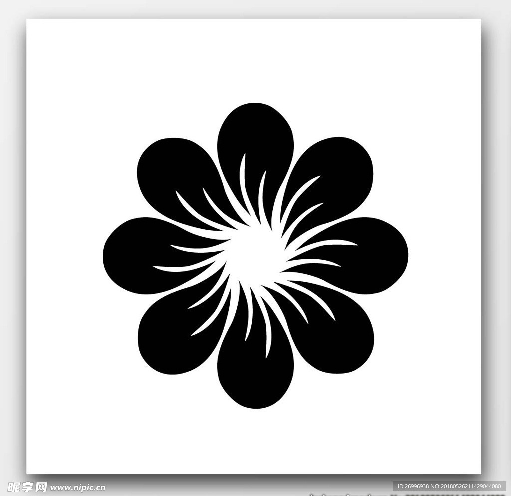 剪纸玫瑰花图片