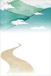 手绘山