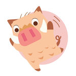 插画小猪