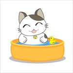 手绘卡通猫