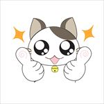 手绘卡通猫
