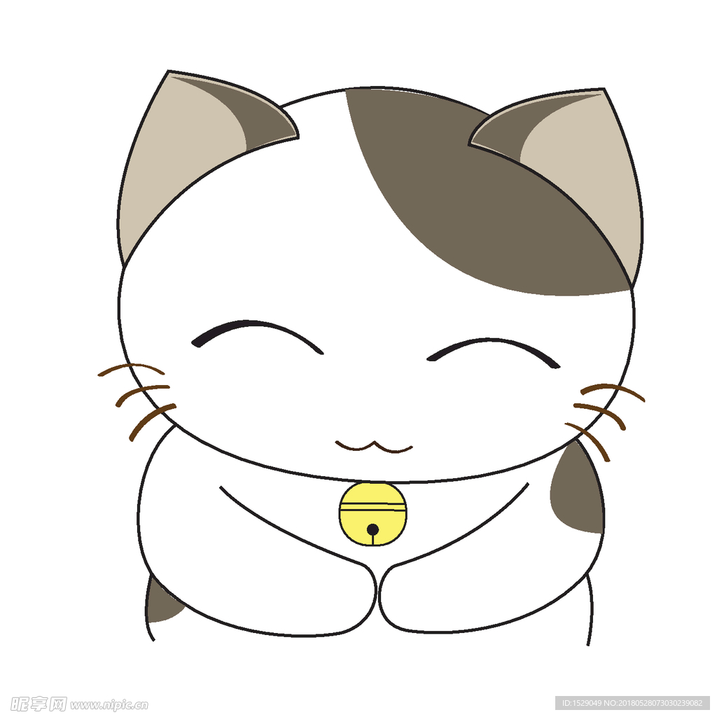 手绘卡通猫