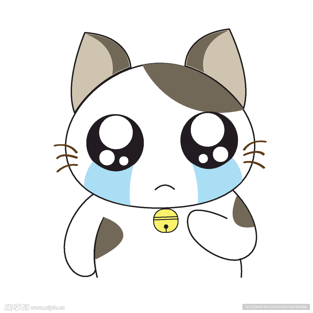 手绘卡通猫