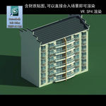 多层建筑 景观 小区 地产 楼