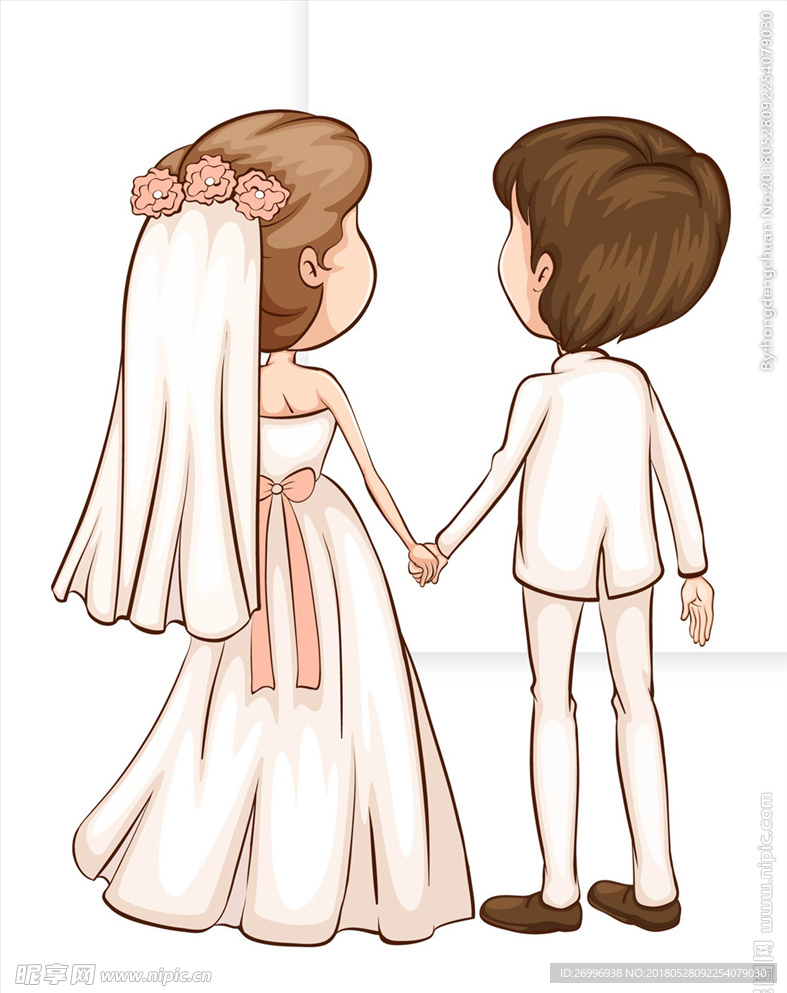 婚礼卡通图片