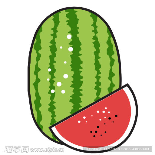 西瓜图片设计素材png