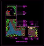 屋顶花园CAD平面图