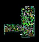 屋顶花园CAD平面图