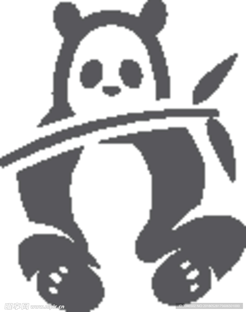 可爱小熊猫矢量icon图标设计