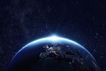 浩瀚宇宙中的蓝色星球