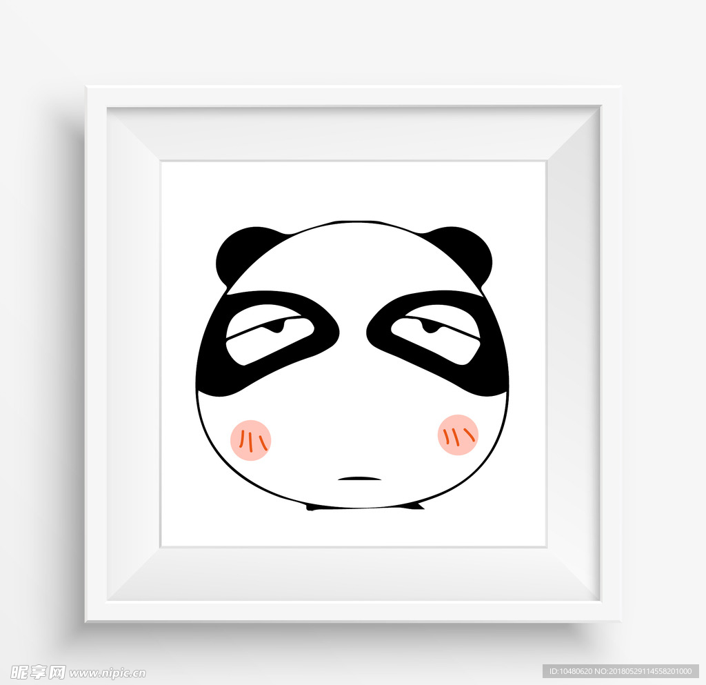 熊猫挂画