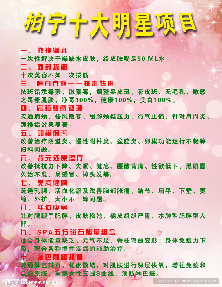 柏宁十个明星项目
