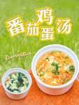 番茄蛋花汤  紫菜蛋花汤