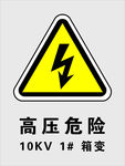 高压危险标识